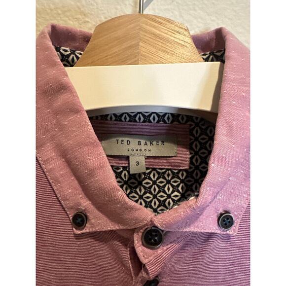 Ted Baker Mens Cotton Pique Short Sleeve Polo Shirt, Mens SIze 3 (Medium) - Picture 5 of 6